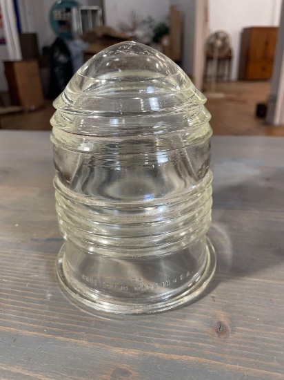 Vintage Incorporated Industrial Metal Hanging Glass Jelly Jar Light B2 Code 53145