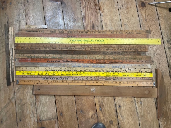 (15) Assorted Yardsticks
