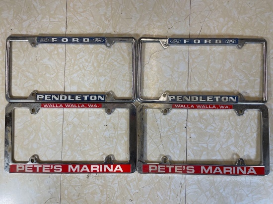 (2) Ford Pendleton, (2) Pete's Marina, (2) Walla Walla Pendleton, (1) Lightfoot's Walla Walla