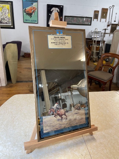 Palco Wool Redwood Insulation Co. Pendleton OR Mirror w/ Easel