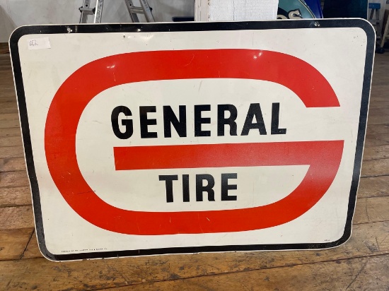 General Tire shop double sided sign 25 -1/2" H x 36" W