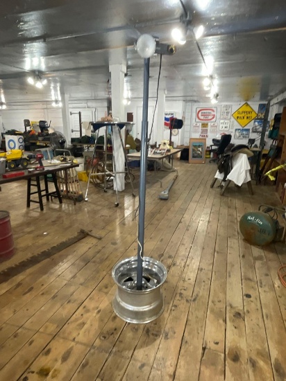 Light Post Mounted On Rim