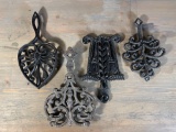 (4) Cast Iron Handled Trivets