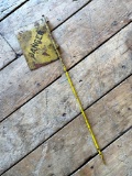 Metal Danger Flag
