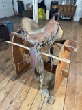 Youth Saddle (Wall Hanger/Decor) 13-1/2