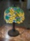 Art Nuevo Table Lamp w/ Tiffany Style Shade