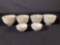 (2) Hagi ware Japanese pottery yunomi tea cups & (4) Unknown