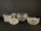 4-Pc Assorted Cut Glass Dishes