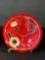 hand-painted Mexican pottery bowl, likely from the Tonala region of Jalisco, Mexico