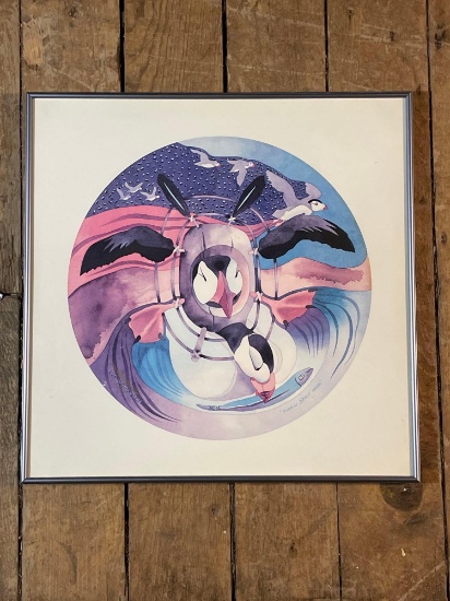 Dot Bardarson "Puffin Spirit Mask" Limited Edition Print No. 61/500