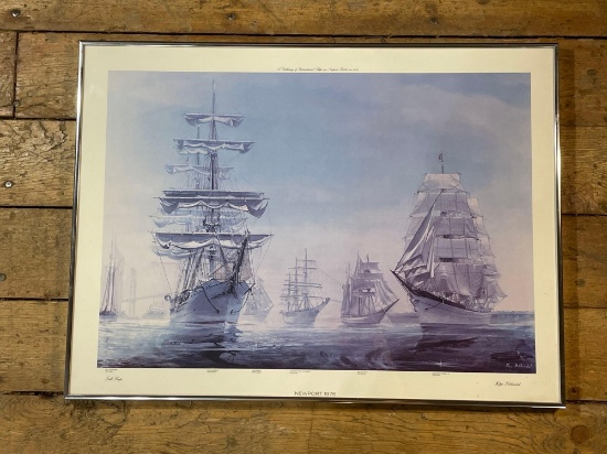 Kipp Soldwedel "Tall Ships," Framed Print