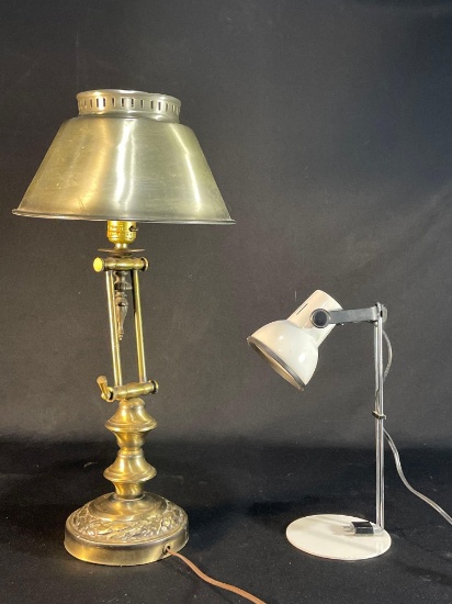 Two Adjustable Desk Lamps