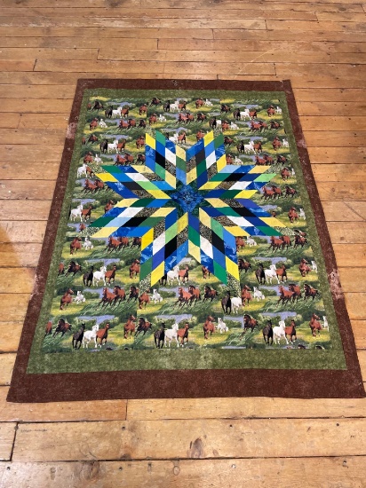 Radiant Star Horse Quilt