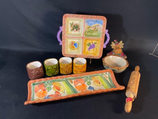 Collectible Ceramics & Rolling Pin