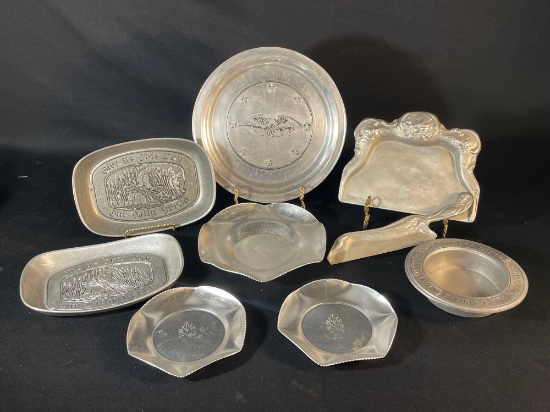 Assorted Pewter Dishes