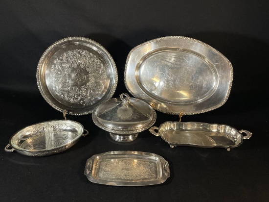 Assortment Of Silverplate Serviceware