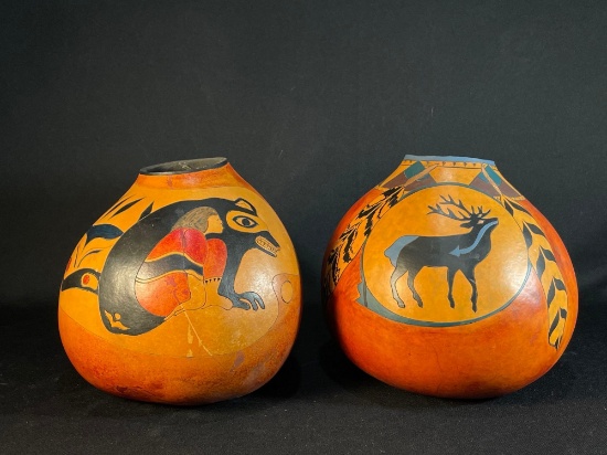 Handpainted Gourds One By Breckinridge Designs & Stone Heat Studios