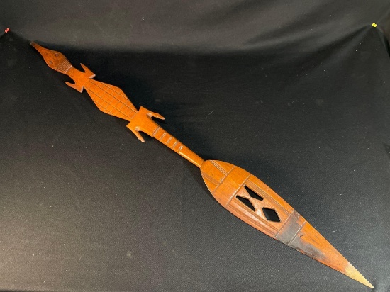 Nigerian, Ijo peoples, Kalabari group, Used Cerimonial Crocodile Paddle