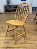 Farmhouse Style Spindle Back Oak Dining Chair