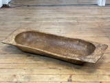 Primitive Hand Hewn Dough Bowl