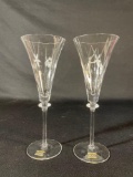 Pair Of Mikasa Crystal Stemware & Pair Of Unmarked
