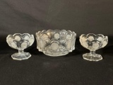 Fostoria Coin Glass Compote set