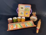 Collectible Ceramics & Rolling Pin