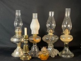 vintage oil lamps