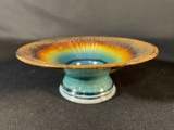 James Diem Artpottery Vase w/ Flower frog center