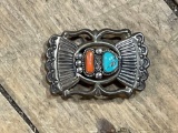 Silver Tone Belt Buckle