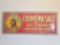 Large Chippewa Salt advertising banner, early, all original