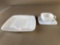 35 pcs. 1950s blue square luncheon dishes