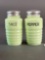 Green jadite salt and pepper