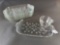 1950s tv glass luncheon sets