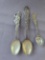 3 native sterling souvenir spoons