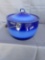 Blue granite ware kettle from Rose Frank