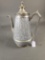 Grey granite coffee Pitcher with pewter top