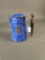 Blue and white swirl granite coffee