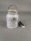 Grey mottled granite milk pail