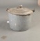 Grey granite berry bucket, pail