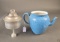 Blue granite mottle coffee percolator