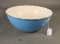 Large Blue mottled mixing bowl