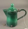 Green banded milk container