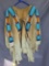 Beaded buckskin shirt, great strips on hide shirt