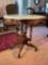 sm. Walnut turtle top table.