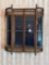 Oak stick and ball wall curved glass china
