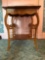 Quartered oak hall table
