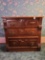 Walnut dresser with drop pulls