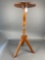Walnut plant stand with deer head