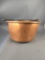 Large copper apple sauce bucket dovetailed sides 1700-1800s